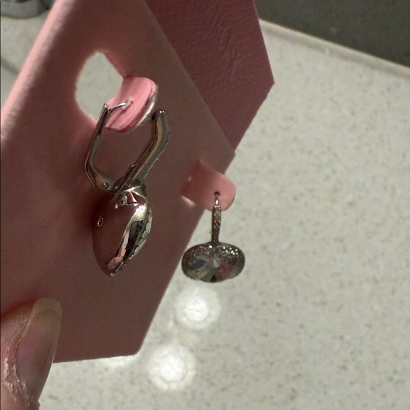 Swarovski Silver and Crystal Drop Earrings - Picture 4 of 5